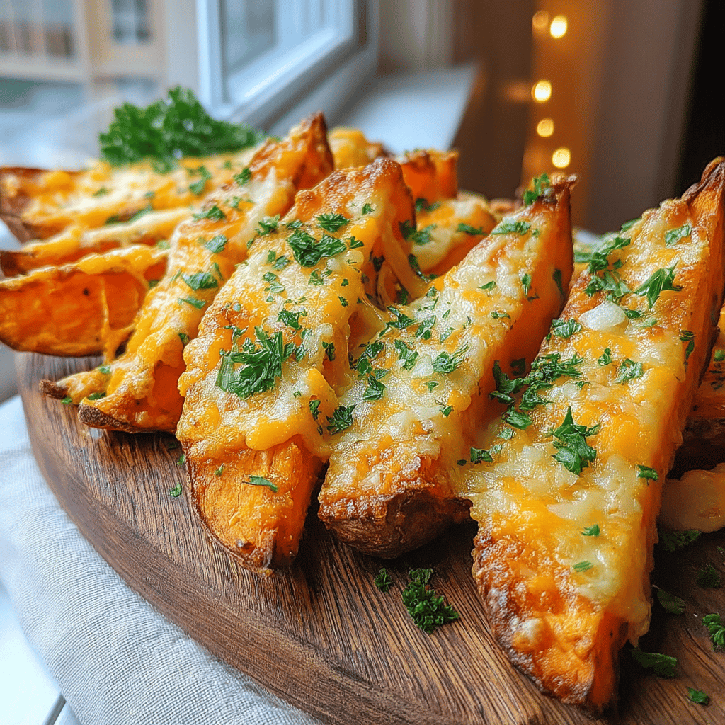 Welcome to my kitchen, where we’re turning the humble sweet potato into a crispy, cheesy delight that’s perfect for snacking or as a side dish! If you’re a fan of crispy textures and gooey cheese, then these Air Fryer Cheesy Sweet Potato Wedges are about to become your new favorite recipe.