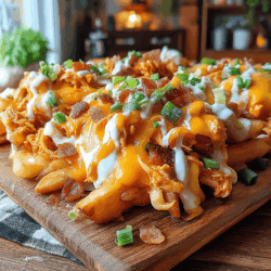 Family-Friendly Air Fryer Loaded BBQ Chicken Fries