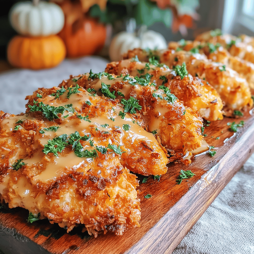 As the crisp autumn air sets in and leaves turn vibrant shades of orange and gold, it’s time to embrace the warmth of fall flavors in our kitchens. What better way to celebrate the season than with a delightful twist on a classic dish? These One-Pan Pumpkin Spice Chicken Tenders with a Crispy Crunch are a perfect fusion of savory and sweet, offering a deliciously unexpected flavor profile that’s sure to please both kids and adults alike.