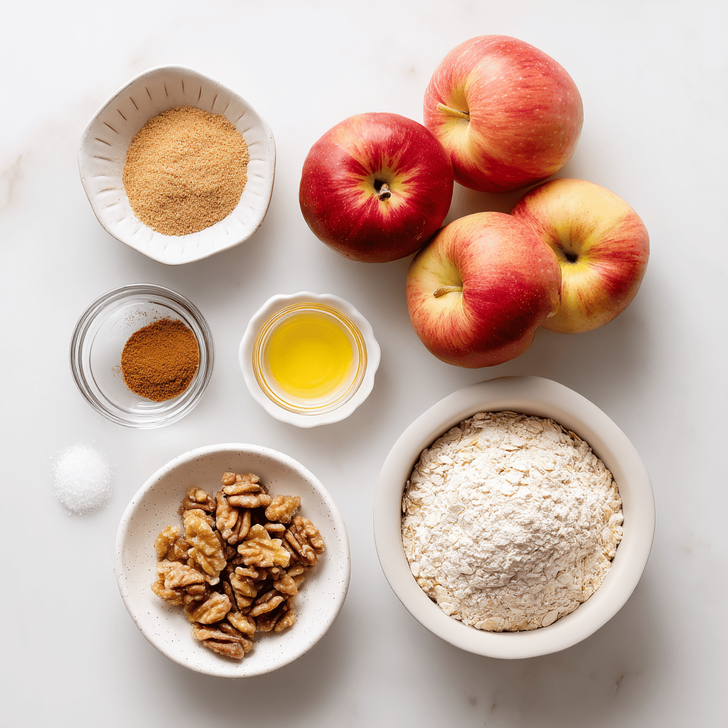 Ingredients for Quick Apple Crisp Skillet: The Perfect Cozy Treat